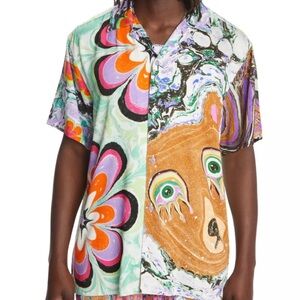 Teddy Fresh X MYFAWNWY CAMP SHIRT Size S